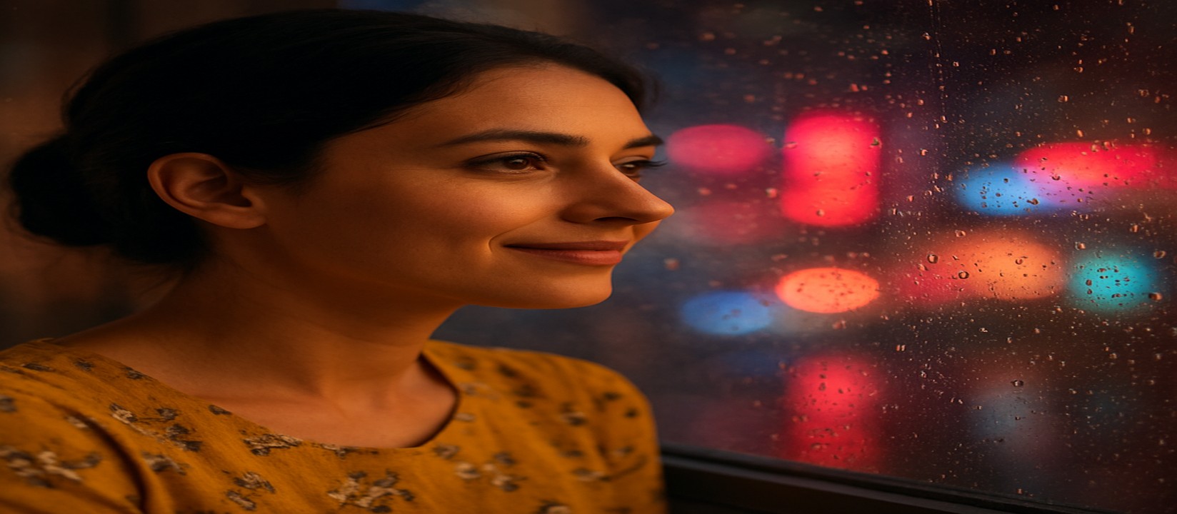 উজ্জ্বল গেমিং প্ল্যাটফর্মে আর্কেড মেশিনটির পাশে হাসিখুশি এক তরুণী